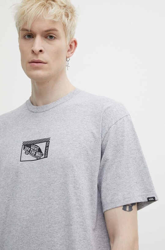 Vans t-shirt bawełniany szary VN000G5NATH1