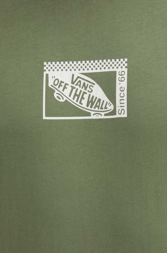 Vans tricou din bumbac VN000G5NAMB1 verde