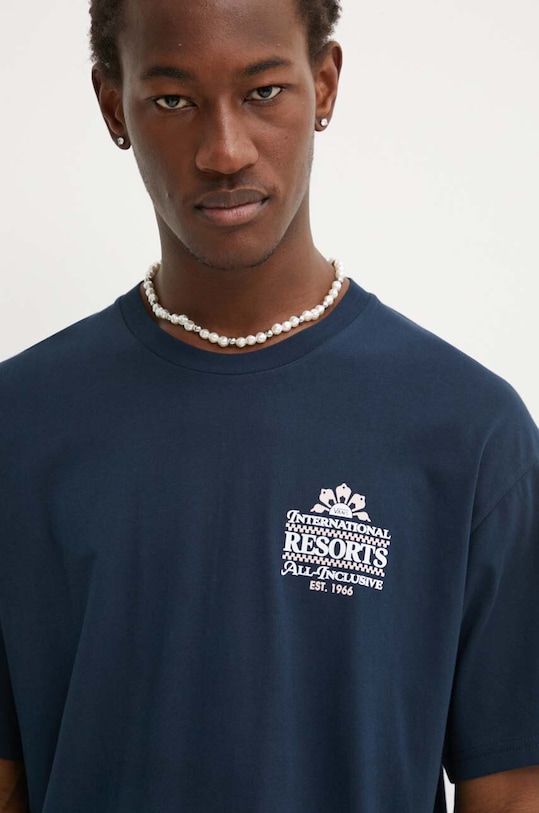 Bavlněné tričko Vans VN000G67NVY1 námořnická modř SS24