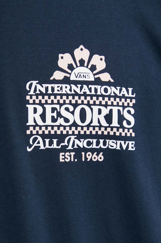 Bavlněné tričko Vans VN000G67NVY1 námořnická modř