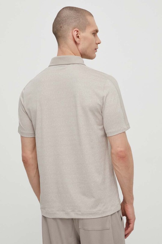 Одяг Поло для тренувань Calvin Klein Performance 00GMS4K176 бежевий