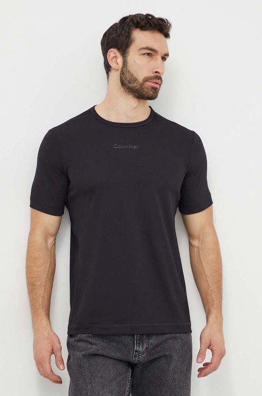 Tréninkové tričko Calvin Klein Performance hladký černá 00GMS4K159