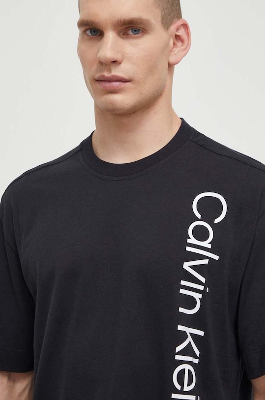 Calvin Klein Performance t-shirt bawełniany nadruk czarny 00GMS4K173