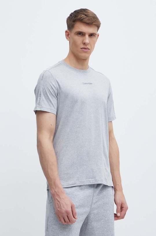 Calvin Klein Performance t-shirt bawełna szary 00GMS4K187