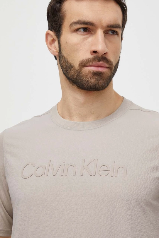 Oblečenie Tréningové tričko Calvin Klein Performance 00GMS4K189 béžová