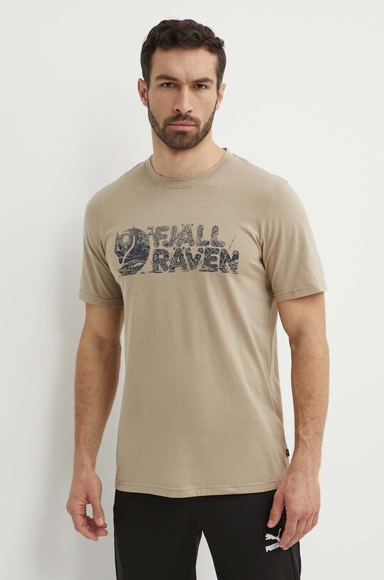 Футболка Fjallraven Lush Logo T-shirt regular бежевый F12600219.118
