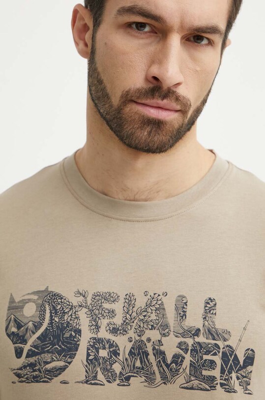Футболка Fjallraven Lush Logo T-shirt бежевый F12600219.118