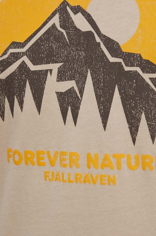 Fjallraven t-shirt bawełniany Nature F87053.118 beżowy