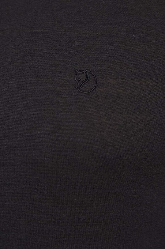 Вовняна футболка Fjallraven Abisko Wool F87193.550 чорний