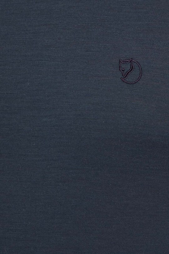 Vlnené tričko Fjallraven Abisko Wool F87193.555 tmavomodrá