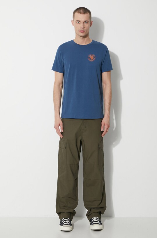 Футболка Fjallraven 1960 Logo T-shirt F87313.534 голубой SS24