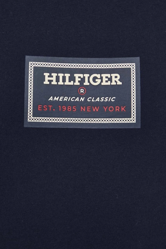 Бавовняна футболка Tommy Hilfiger MW0MW34391 темно-синій