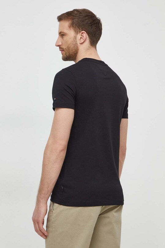 Oblečenie Bavlnené tričko Tommy Hilfiger MW0MW34428 čierna