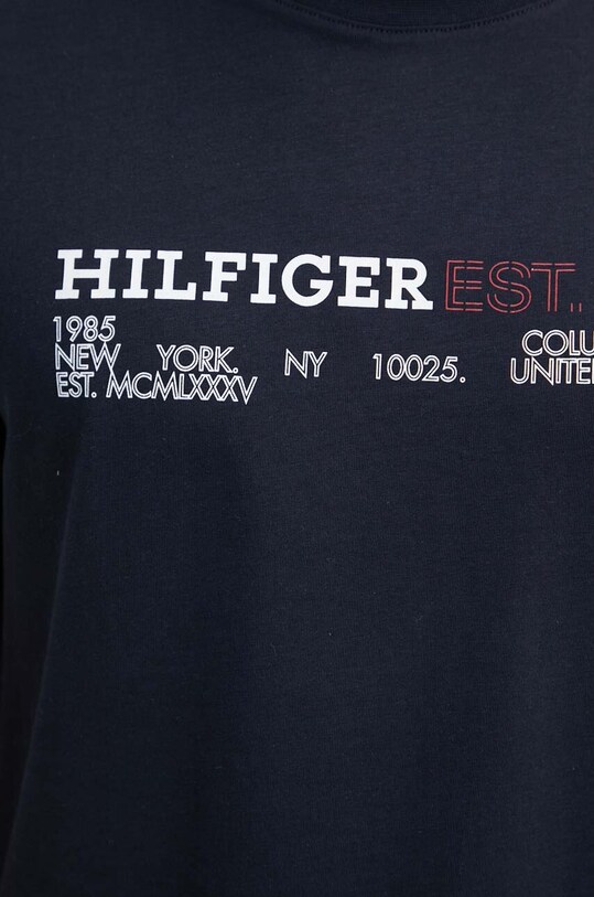 Tommy Hilfiger tricou din bumbac MW0MW34435 bleumarin