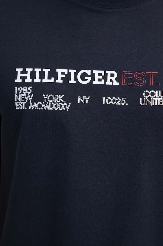 Tommy Hilfiger t-shirt bawełniany MW0MW34435 granatowy