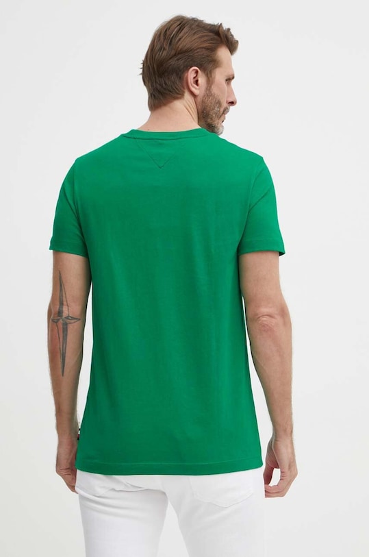 Odzież Tommy Hilfiger t-shirt bawełniany MW0MW34435 zielony