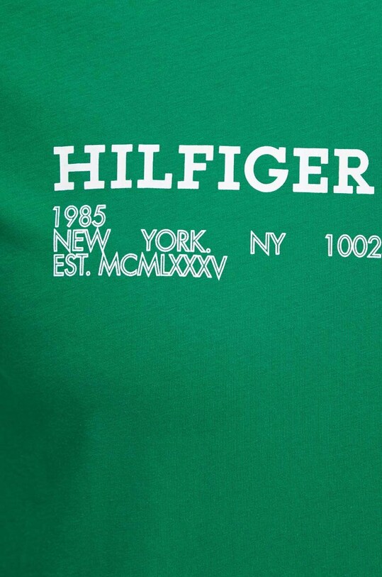 Хлопковая футболка Tommy Hilfiger MW0MW34435 зелёный