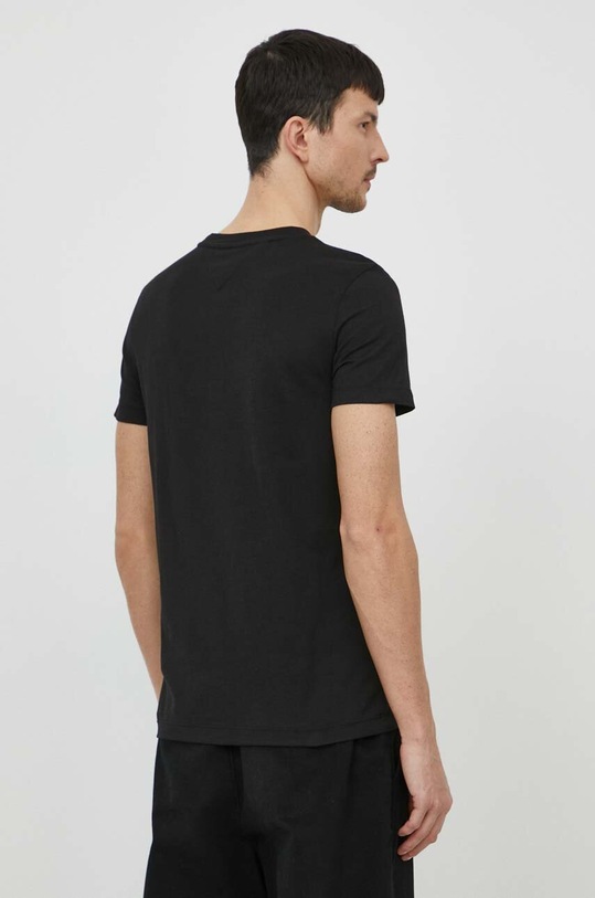 Ruházat Tommy Hilfiger pamut póló MW0MW34435 fekete