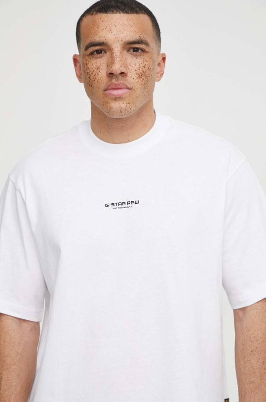 G-Star tricou din bumbac alb D24780.C336