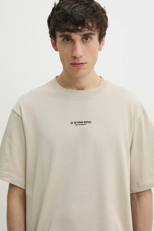 G-Star tricou din bumbac bej D24780.C336