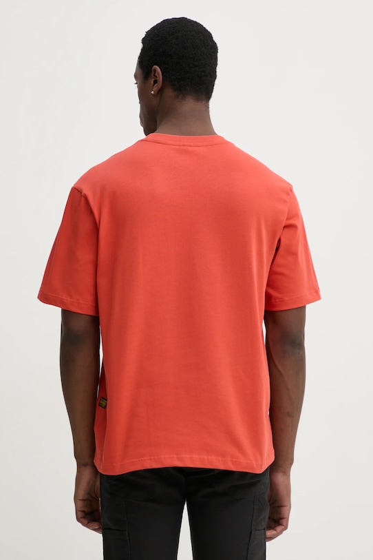 Odzież G-Star t-shirt bawełniany D24780.C336 pomarańczowy
