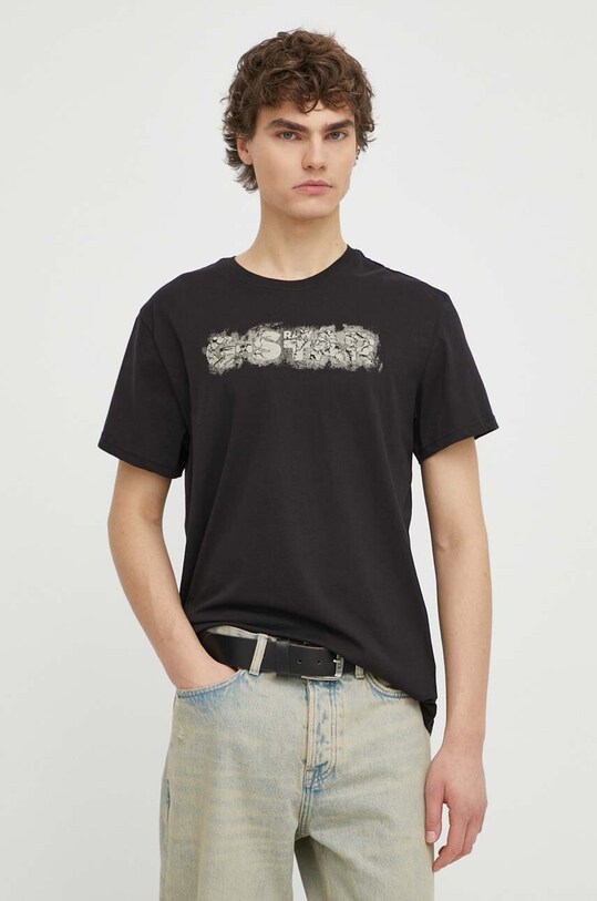 G-Star tricou din bumbac negru D24363.C506