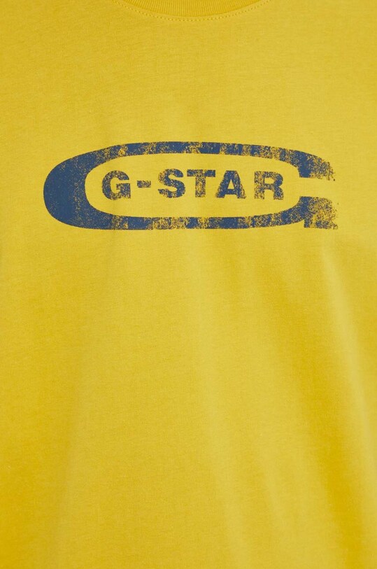 Bavlnené tričko G-Star Raw D24365.336 žltá