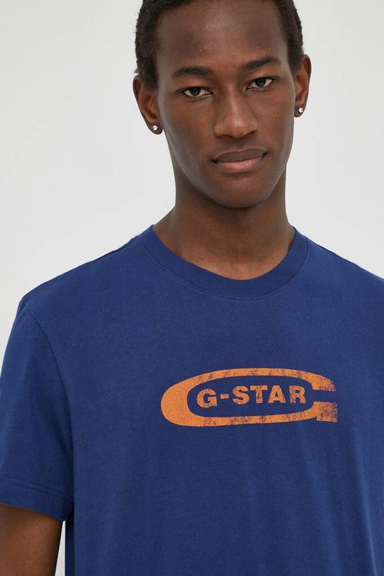 Bavlnené tričko G-Star Raw modrá D24365.336