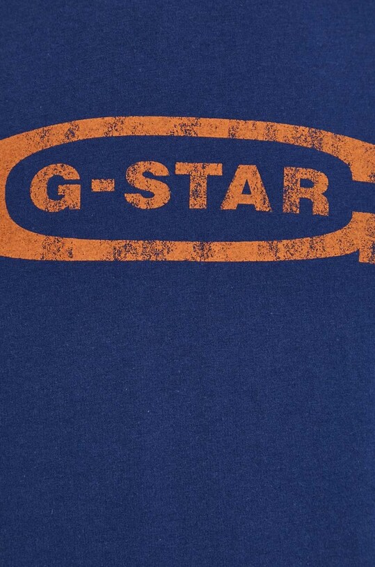 Βαμβακερό μπλουζάκι G-Star D24365.336 μπλε
