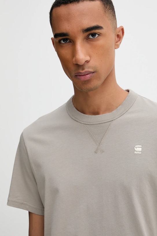 G-Star Raw tricou din bumbac bej D24449.336