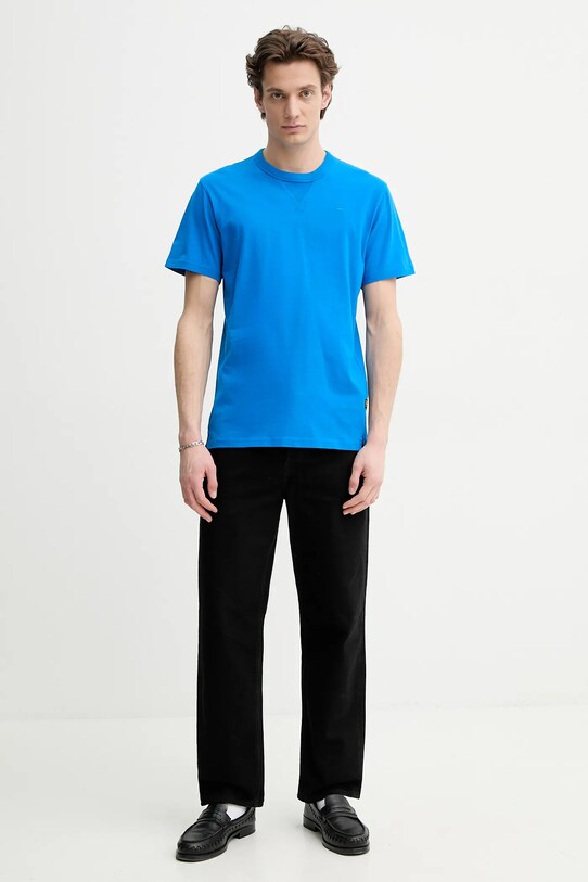 G-Star tricou din bumbac D24449.336 albastru AW25