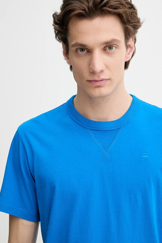 G-Star tricou din bumbac albastru D24449.336