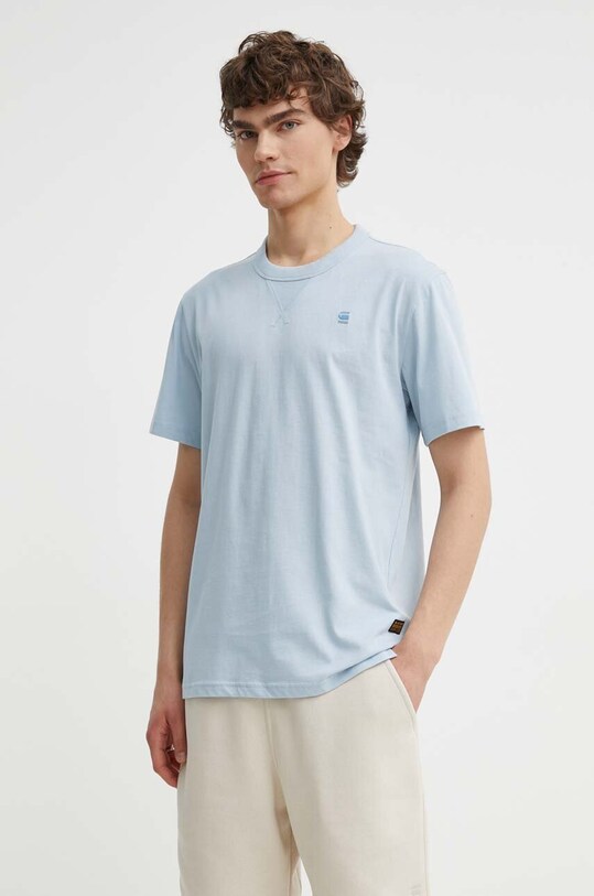 G-Star tricou din bumbac albastru D24449.336