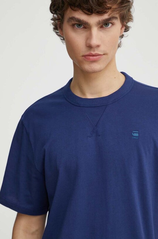 G-Star Raw tricou din bumbac bleumarin D24449.336