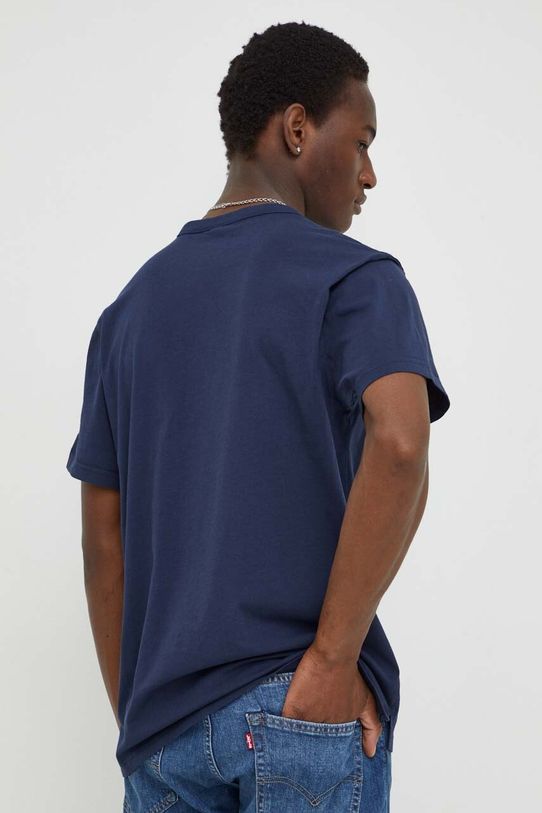 Odzież G-Star Raw t-shirt bawełniany D24449.336 granatowy