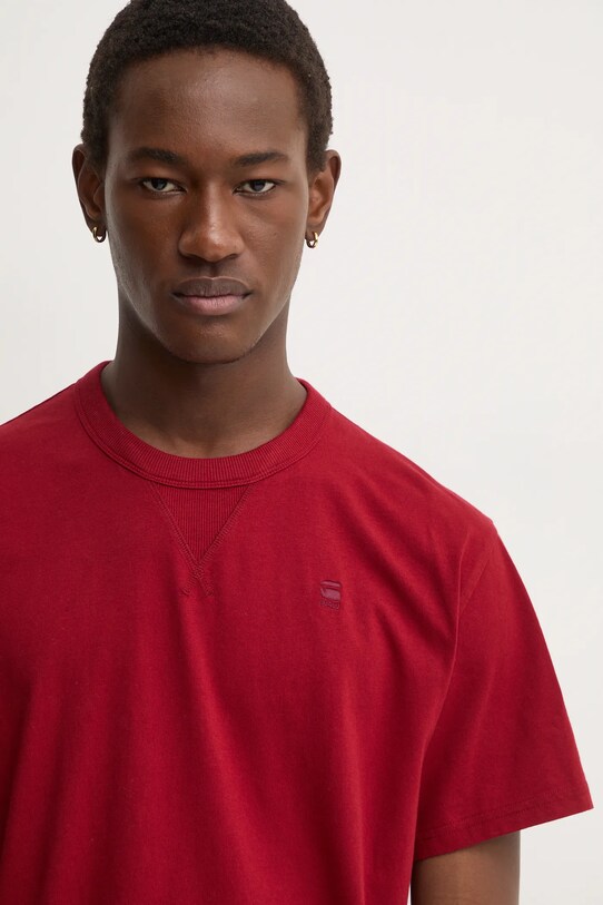 Îmbrăcăminte G-Star tricou din bumbac D24449.336 burgundia