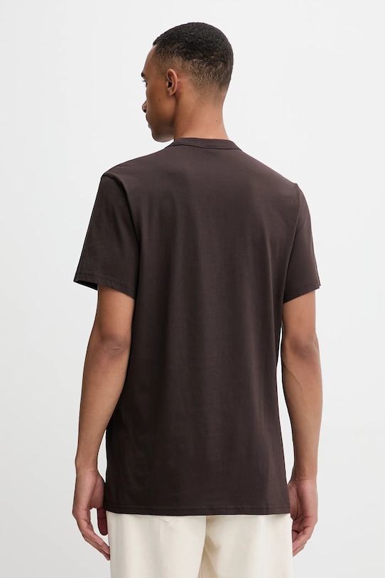 Odzież G-Star Raw t-shirt bawełniany D24449.336 brązowy