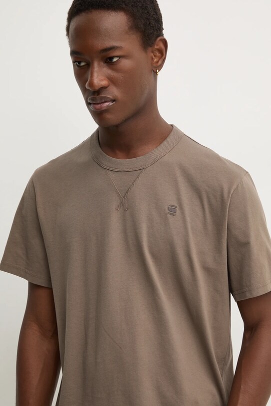 G-Star tricou din bumbac maro D24449.336