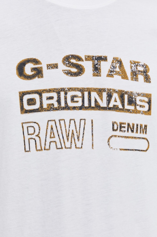 Bavlnené tričko G-Star D24420.336 biela