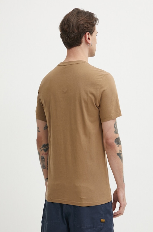 Odzież G-Star t-shirt bawełniany D24420.336 brązowy