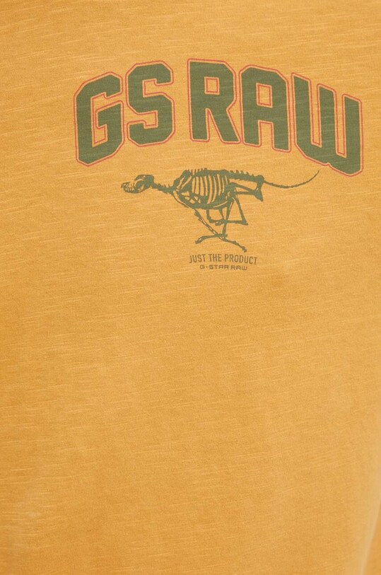 G-Star tricou din bumbac D24424.C372 portocaliu