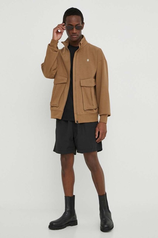 Pamučna majica G-Star Raw D24424.C372 crna SS24