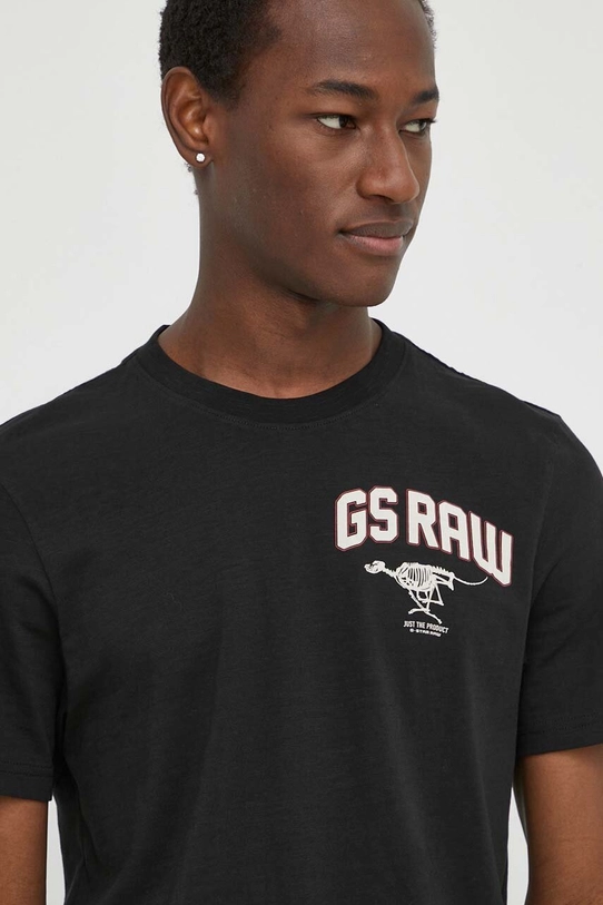 G-Star Raw t-shirt bawełniany czarny D24424.C372