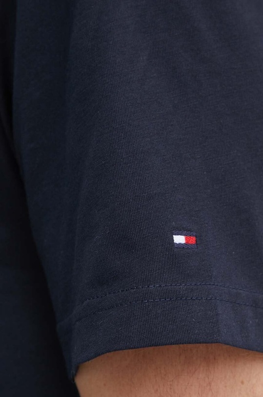 Bavlnené tričko Tommy Hilfiger MW0MW34373 tmavomodrá