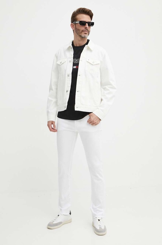 Tommy Hilfiger t-shirt bawełniany MW0MW34427 czarny SS24