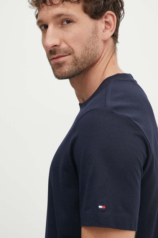 Tommy Hilfiger t-shirt bawełniany granatowy MW0MW34429