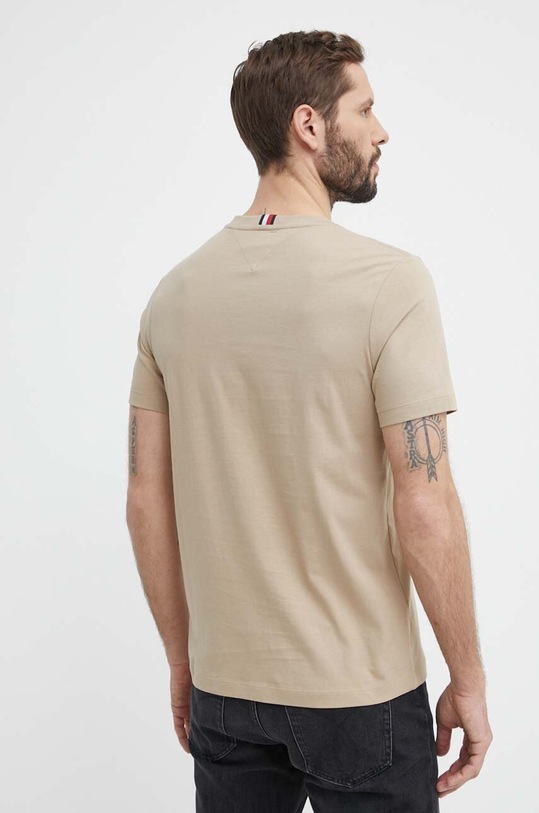 Oblečenie Bavlnené tričko Tommy Hilfiger MW0MW34429 béžová