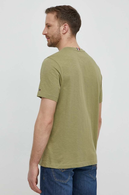 Odzież Tommy Hilfiger t-shirt bawełniany MW0MW34432 zielony