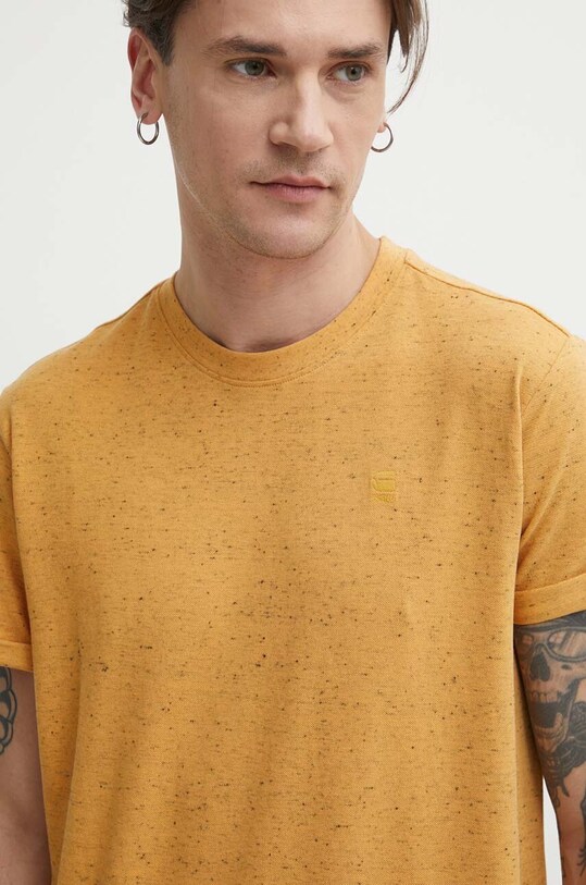 G-Star tricou din bumbac portocaliu D16396.D565