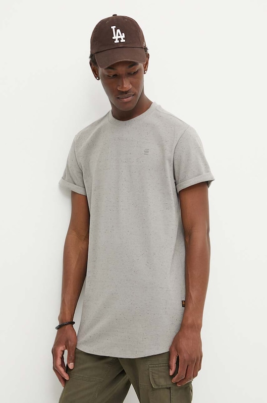 G-Star t-shirt bawełniany z elastanem beżowy D16396.D565